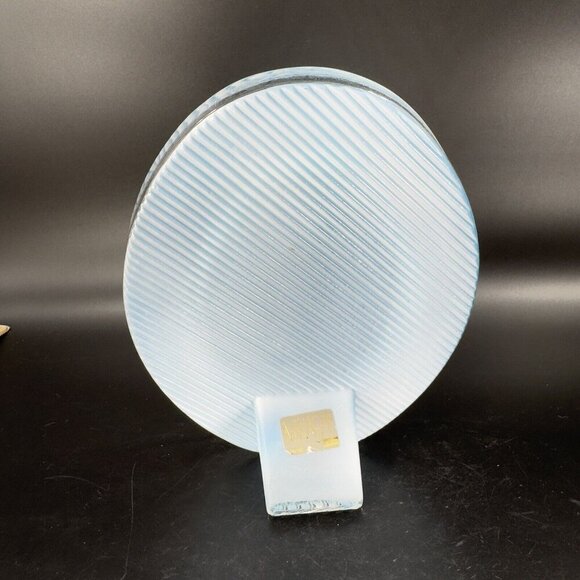 Mikasa Blue White Strips Picture Frame Polished Crystal Glass Made In Japan - Picture 13 of 13